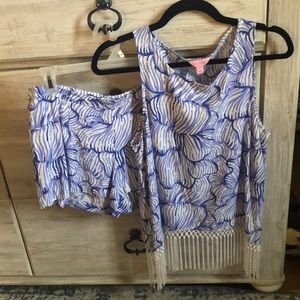 NWT Lily Pulitzer fringe set